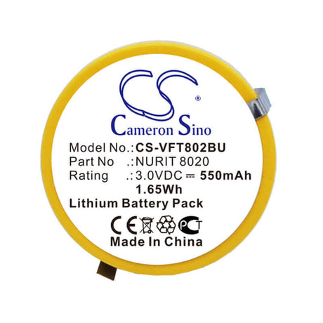 3.0V, Lithium, 550mAh, CMOS / BackUp battery fits Verifone, 802B-WW-M05, NURIT 8020, 1.65Wh CMOS / BackUp Cameron Sino Technology Limited