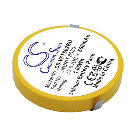 3.0V, Lithium, 550mAh, CMOS / BackUp battery fits Verifone, 802B-WW-M05, NURIT 8020, 1.65Wh CMOS / BackUp Cameron Sino Technology Limited