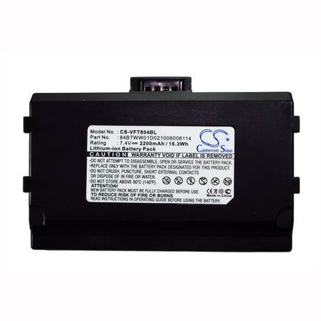 7.4V, Li-ion, 2200mAh, Payment Terminal battery fits Verifone, 84btww01d021008006114, Nurit 8040, Nurit 8400, 16.28Wh Payment Terminal Cameron Sino Technology Limited