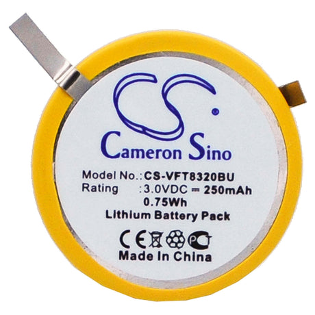3.0V, Lithium, 250mAh, CMOS / BackUp battery fits Verifone, NURIT 8320, 0.75Wh CMOS / BackUp Cameron Sino Technology Limited