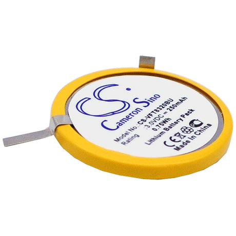 3.0V, Lithium, 250mAh, CMOS / BackUp battery fits Verifone, NURIT 8320, 0.75Wh CMOS / BackUp Cameron Sino Technology Limited