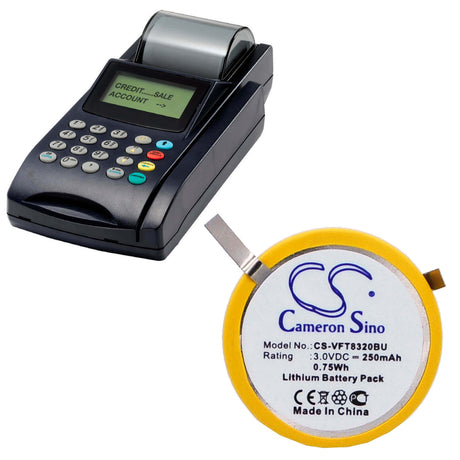 3.0V, Lithium, 250mAh, CMOS / BackUp battery fits Verifone, NURIT 8320, 0.75Wh CMOS / BackUp Cameron Sino Technology Limited