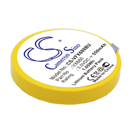 3.0V, Lithium, 550mAh, CMOS / BackUp battery fits Verifone, VX680, vx680 wireless credit card mac, 1.65Wh CMOS / BackUp Cameron Sino Technology Limited