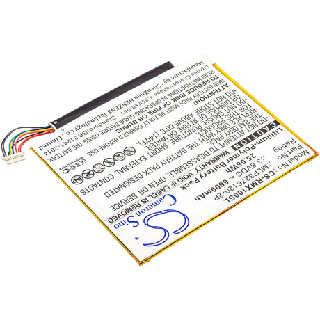 3.8V, Li-Polymer, 6600mAh, Tablet battery fits Verizon, Mlp3276120-2p, Ellipsis 10, Ellipsis 10 16gb, 25.08Wh Tablet Cameron Sino Technology Limited