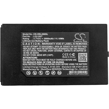 3.7V, Li-ion, 3000mAh, Equipment battery fits Vernier, Lq2-bat, Go Direct, Go Direct Spectrovis Plus, 11.1Wh Equipment, Survey, Test Cameron Sino Technology Limited