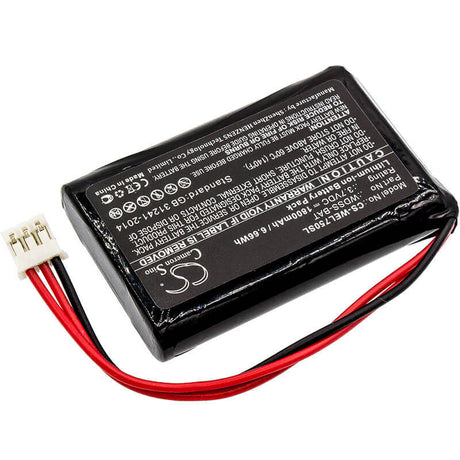 3.7V, Li-ion, 1800mAh, Equipment battery fits Vernier, Wdss-bat, Wireless Dynamics Sensor Syste, 6.66Wh Equipment, Survey, Test Cameron Sino Technology Limited