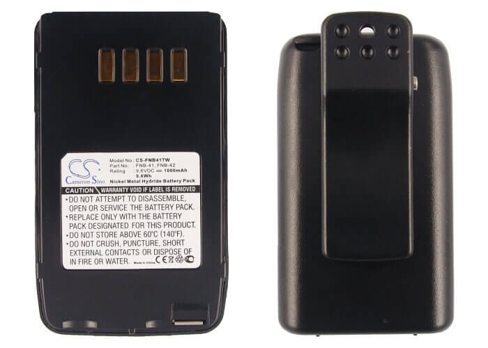 9.6V, Ni-MH, 1000mAH, Two-Way Radio battery fits Yaesu, Vertex, Fnb-41, Ft-10, Ft-10r, 9.6Wh Two-Way Radio Cameron Sino Technology Limited