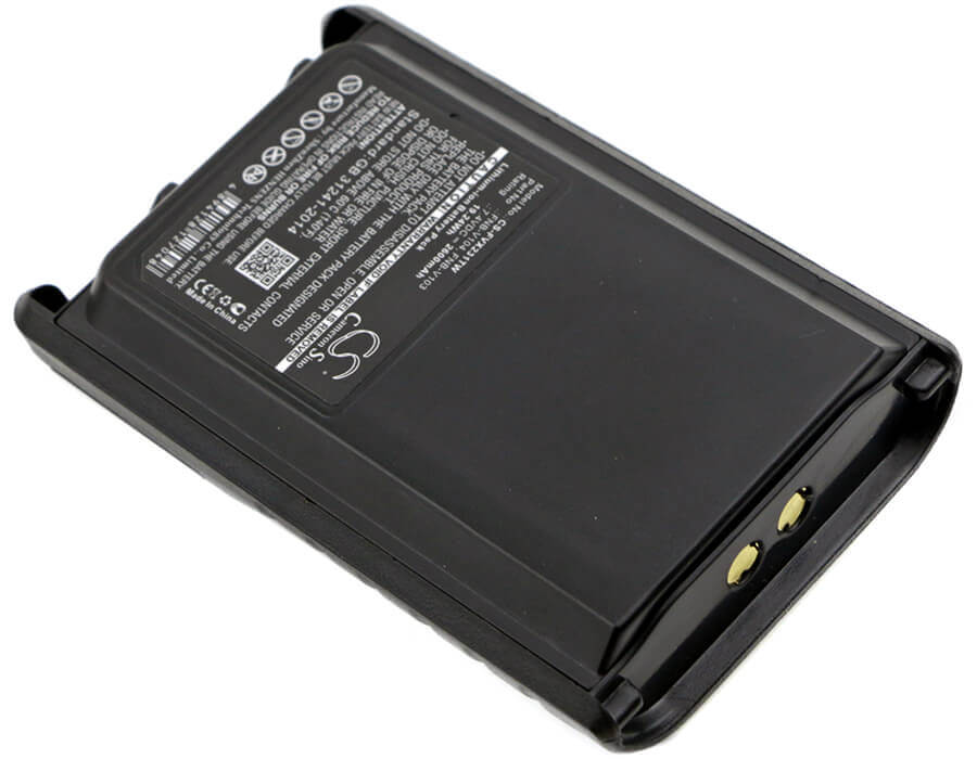 7.4V, Li-ion, 2600mAh, Two-Way Radio battery fits Vertex, Yaesu, Fnb-v103, Vx230, Vx-230, 19.24Wh Two-Way Radio Cameron Sino Technology Limited