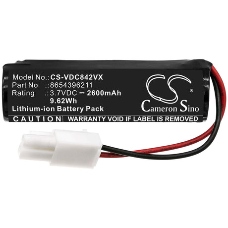 3.7V, Li-ion, 2600mAh, Vacuum battery fits Vileda, Quick & Clean, Vi409842, 9.62Wh Vacuum Cameron Sino Technology Limited