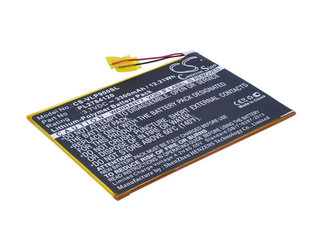 3.7V, Li-Polymer, 3300mAh, Tablet battery fits Visual Land, Pl2784120, Me-9q, Prestige Elite 9q 9", 12.21Wh Tablet Cameron Sino Technology Limited