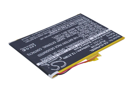 3.7V, Li-Polymer, 3300mAh, Tablet battery fits Visual Land, Pl2784120, Me-9q, Prestige Elite 9q 9", 12.21Wh Tablet Cameron Sino Technology Limited