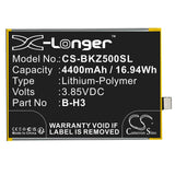 3.85V, Li-Polymer, 4400mAh, SmartPhone battery fits Vivo, B-h3, V1921, Vivo Z5, 16.94Wh Mobile, SmartPhone Cameron Sino Technology Limited (Smartphone)
