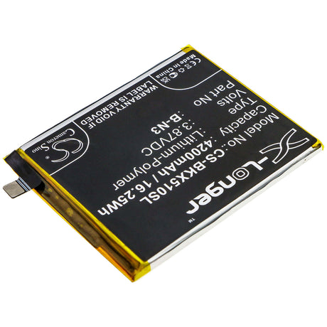 3.87V, Li-Polymer, 4200mAh, SmartPhone battery fits Vivo, B-n3, V2005, V2005a, 16.25Wh Mobile, SmartPhone Cameron Sino Technology Limited (Smartphone)