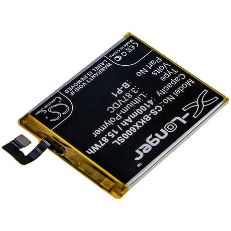 3.87V, Li-Polymer, 4100mAh, SmartPhone battery fits Vivo, B-p1, V2047, V2047a, 15.87Wh Mobile, SmartPhone Cameron Sino Technology Limited (Smartphone)