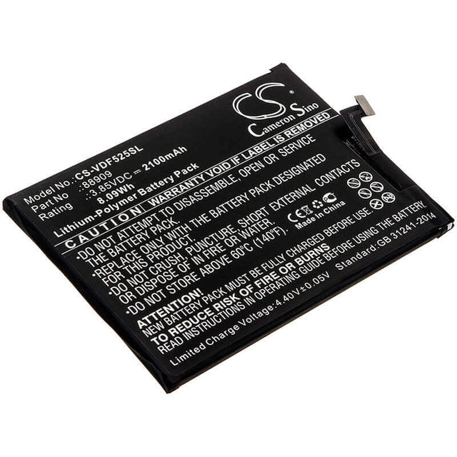 3.85V, Li-Polymer, 2100mAh, SmartPhone battery fits Vodafone, 88909, 88909, Vfd 525, 8.09Wh Mobile, SmartPhone Cameron Sino Technology Limited (Smartphone)