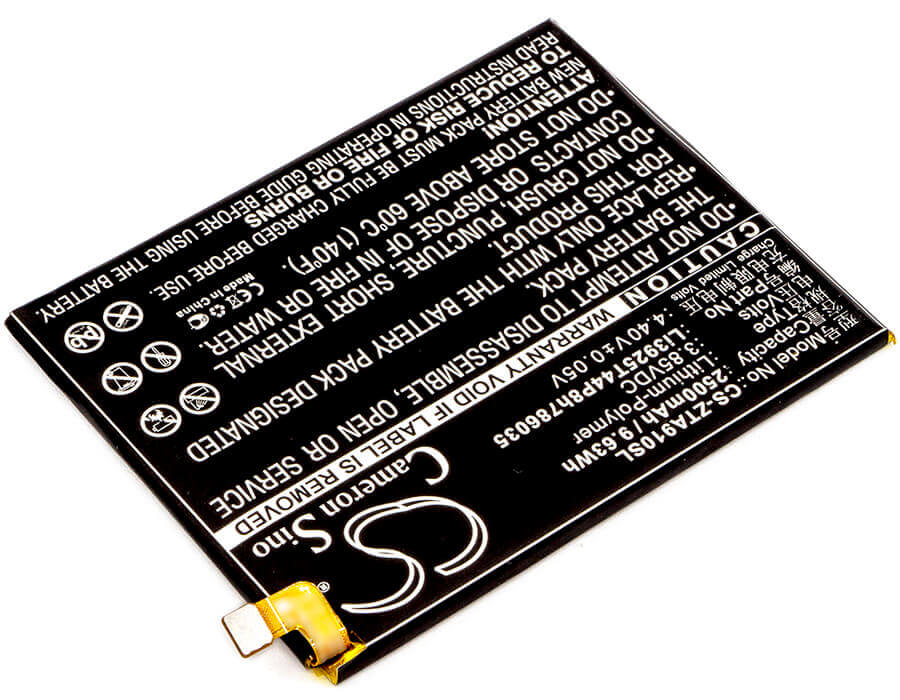 3.85V, Li-Polymer, 2500mAh, SmartPhone battery fits Orange, Vodafone, Zte, Li3925t44p8h786035, Neva 80, Neva 80 Lte, 9.63Wh Mobile, SmartPhone Cameron Sino Technology Limited (Smartphone)