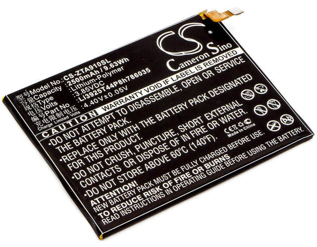 3.85V, Li-Polymer, 2500mAh, SmartPhone battery fits Orange, Vodafone, Zte, Li3925t44p8h786035, Neva 80, Neva 80 Lte, 9.63Wh Mobile, SmartPhone Cameron Sino Technology Limited (Smartphone)