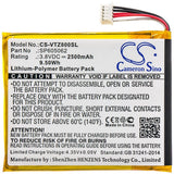 Tablet Battery For Vtech, 80-169500, Kidibuzz 3.8v, 2500mah - 9.50wh Tablet Cameron Sino Technology Limited