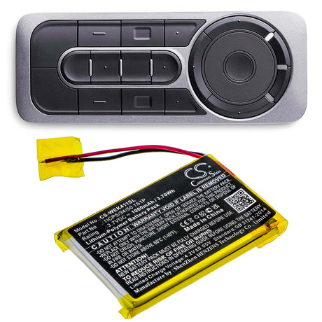 3.7V, Li-Polymer, 1000mAh, Remote Control battery fits Wacom, Ack411050, Express Key Remote, 3.7Wh Remote Control Cameron Sino Technology Limited
