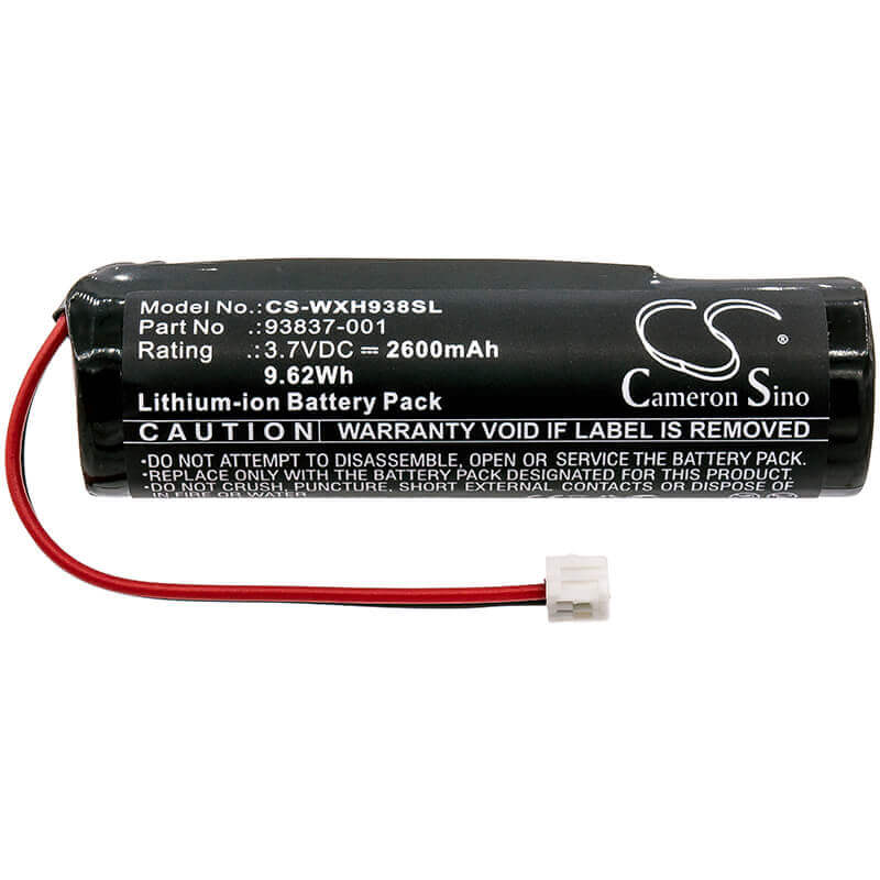 3.7V, Li-ion, 2600mAh, Shaver battery fits Wahl, 3024975, 1919, 8148, 9.62Wh Shaver Cameron Sino Technology Limited