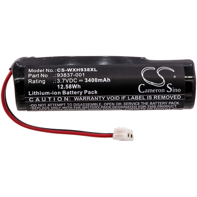 3.7V, Li-ion, 3400mAh, Shaver battery fits Wahl, 3024975, 1919, 8148, 12.58Wh Shaver Cameron Sino Technology Limited
