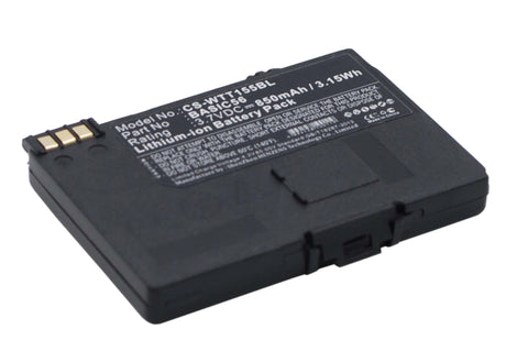 3.7V, Li-ion, 850mAh, Payment Terminal battery fits Way Systems, Basic56, Mtt 1500, Mtt 1510, 3.15Wh Payment Terminal Cameron Sino Technology Limited