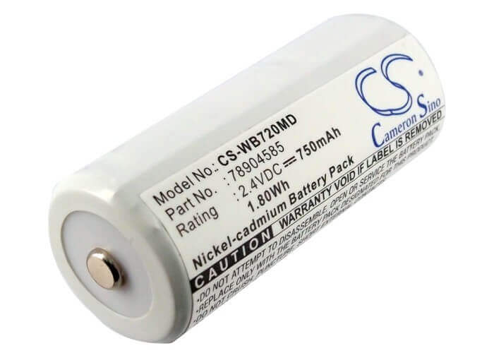 2.4V, Ni-CD, 750mAh, Medical battery fits Diversified Medical, Cardinal Medical, Welch-allyn, 78904585, Cjb-720, 1.80Wh Medical Cameron Sino Technology Limited (Medical)