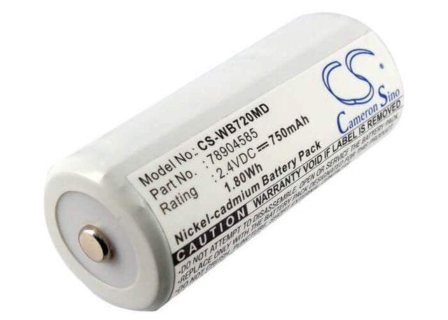 2.4V, Ni-CD, 750mAh, Medical battery fits Diversified Medical, Cardinal Medical, Welch-allyn, 78904585, Cjb-720, 1.80Wh Medical Cameron Sino Technology Limited (Medical)