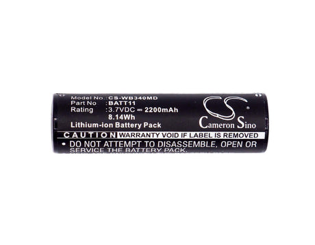 3.7V, Li-ion, 2200mAh, Medical battery fits Riester, Welch-allyn, 10691, L Otoscopes, Laryngoscopes, 8.14Wh Medical Cameron Sino Technology Limited (Medical)