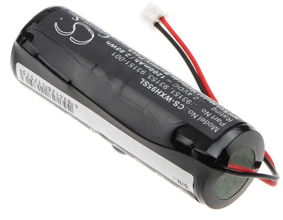 2.4V, Ni-MH, 1200mAh, Shaver battery fits Wahl, 93151, Pro 9550, Sterling Eclipse 8725, 2.88Wh Shaver Cameron Sino Technology Limited