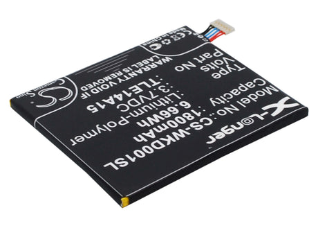 Battery For Wiko Darkmoon 3.7v, 1800mah - 6.66wh Batteries for Electronics Cameron Sino Technology Limited (Suspended)   