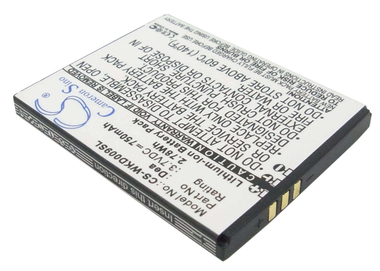 3.7V, Li-ion, 750mAh, SmartPhone battery fits Wiko, Dea, Dea, 2.78Wh Mobile, SmartPhone Cameron Sino Technology Limited (Suspended)