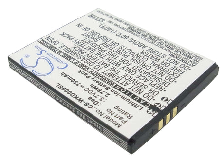 3.7V, Li-ion, 750mAh, SmartPhone battery fits Wiko, Dea, Dea, 2.78Wh Mobile, SmartPhone Cameron Sino Technology Limited (Suspended)
