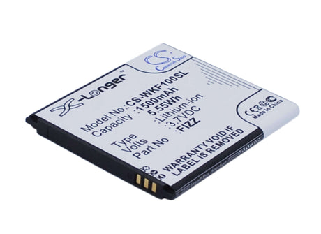 3.7V, Li-ion, 1500mAh, SmartPhone battery fits Wiko, Fizz, Fizz, 5.55Wh Mobile, SmartPhone Cameron Sino Technology Limited (Smartphone)