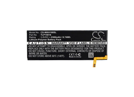 3.8V, Li-Polymer, 2300mAh, SmartPhone battery fits Wiko, S104-q06000-000, Highway Star, Highway Star 4g, 8.74Wh Mobile, SmartPhone Cameron Sino Technology Limited (Smartphone)
