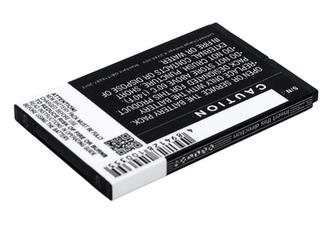 3.7V, Li-ion, 1000mAh, SmartPhone battery fits Wiko, Fiji, Fiji, Kar, 3.7Wh Mobile, SmartPhone Cameron Sino Technology Limited (Smartphone)