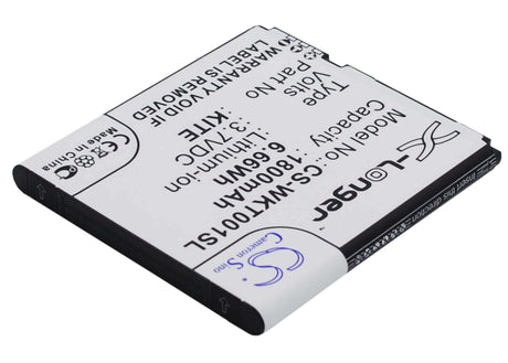 3.7V, Li-ion, 1800mAh, SmartPhone battery fits Wiko, Kite, Kite, 6.66Wh Mobile, SmartPhone Cameron Sino Technology Limited (Suspended)