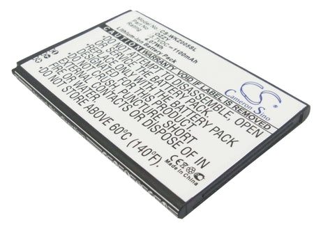 3.7V, Li-ion, 1100mAh, SmartPhone battery fits Wiko, Ozzy, Ozzy, Ozzy Double Sim, 4.07Wh Mobile, SmartPhone Cameron Sino Technology Limited (Smartphone)