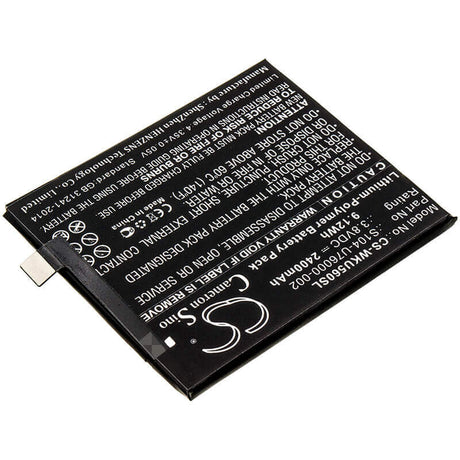 3.8V, Li-Polymer, 2400mAh, SmartPhone battery fits Wiko, S104-u76000-000, P4601, P5601, 9.12Wh Mobile, SmartPhone Cameron Sino Technology Limited (Smartphone)