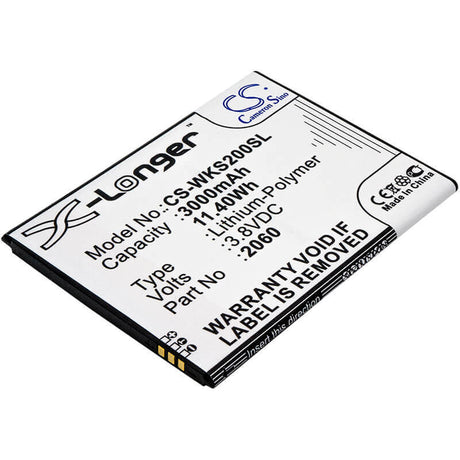 3.8V, Li-Polymer, 3000mAh, SmartPhone battery fits Casper, Wiko, 5260, Via V6x, 11.4Wh Mobile, SmartPhone Cameron Sino Technology Limited (Smartphone)