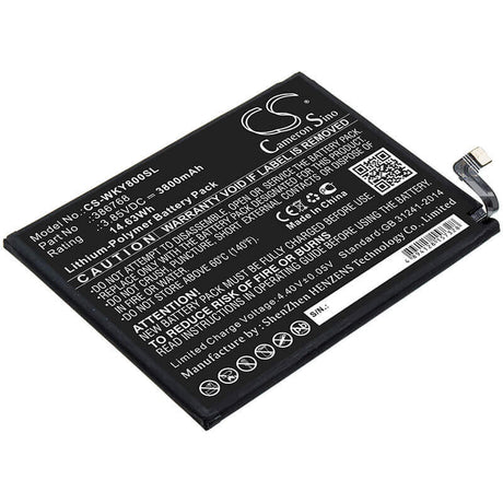 3.85V, Li-Polymer, 3800mAh, SmartPhone battery fits Wiko, 386768, W-v720, Y80, 14.63Wh Mobile, SmartPhone Cameron Sino Technology Limited (Smartphone)