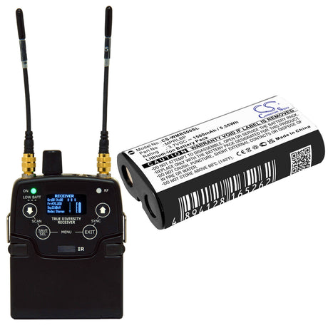 3.7V, Li-ion, 1500mAh, Headset battery fits Wisycom, Mprlbp, Mpr30-eng, Mpr30-iem, 5.55Wh Wireless Headset Cameron Sino Technology Limited