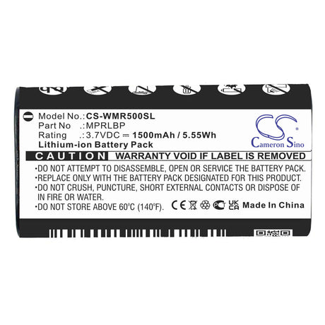 3.7V, Li-ion, 1500mAh, Headset battery fits Wisycom, Mprlbp, Mpr30-eng, Mpr30-iem, 5.55Wh Wireless Headset Cameron Sino Technology Limited