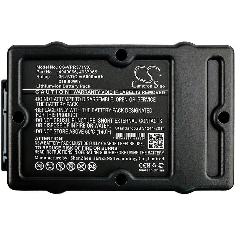 36.5V, Li-ion, 6000mAh, Lawn Mowers battery fits Wolf Garten, 4937065, Hybrid Power 37, Hybrid Power 40, 219.00Wh Lawn Mowers Cameron Sino Technology Limited (Dangerous Goods)