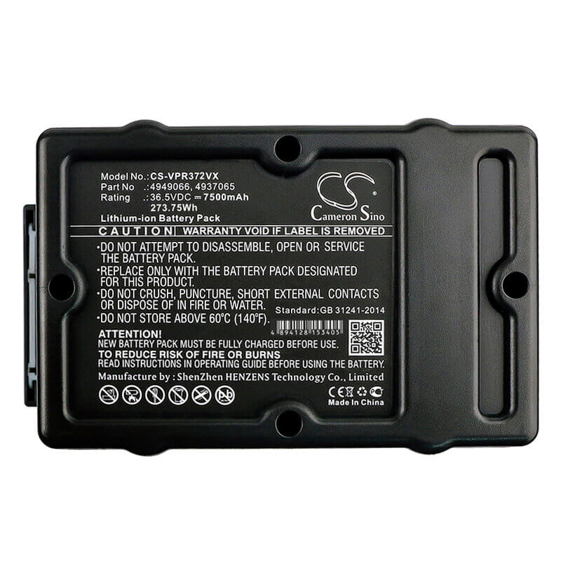 36.5V, Li-ion, 7500mAh, Lawn Mowers battery fits Wolf Garten, 4937065, Hybrid Power 37, Hybrid Power 40, 273.75Wh Lawn Mowers Cameron Sino Technology Limited (Dangerous Goods)