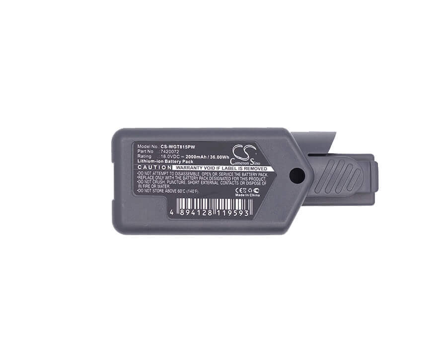 18.0V, Li-ion, 2000mAh, Power Tools battery fits Wolf Garten, 7420072, 7420096, Gt815, 36Wh Power Tools Cameron Sino Technology Limited (Power Tools)