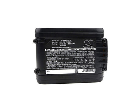 16.0V, Li-ion, 5000mAh, Power Tools battery fits Worx, Wa3527, Brushless Impact 20v Max Drill, Wa3527, 80Wh Power Tools Cameron Sino Technology Limited (Power Tools)
