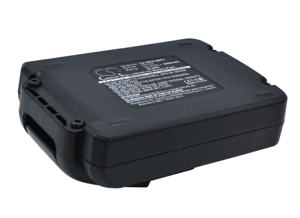 20.0V, Li-ion, 2000mAh, Power Tools battery fits Worx, Wx152, Wa3528, Wa3551.1, 40Wh Power Tools Cameron Sino Technology Limited (Power Tools)