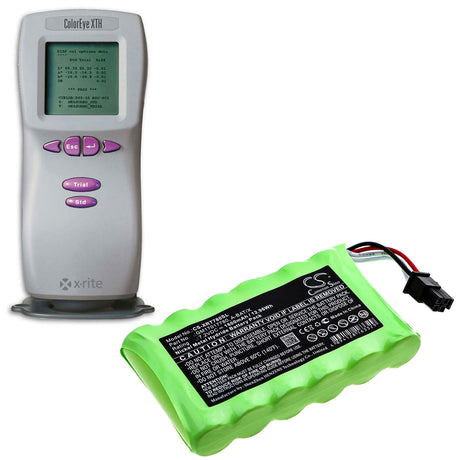 7.2V, Ni-MH, 1800mAh, Equipment battery fits X-rite, A-bat/x, Coloreye XTH, 12.96Wh Equipment, Survey, Test Cameron Sino Technology Limited
