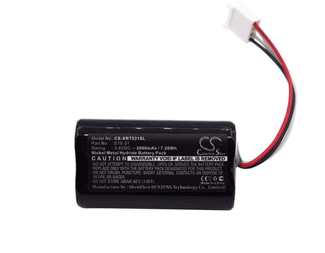 3.6V, Ni-MH, 2000mAh, Equipment battery fits X-rite, E15-31, E15-31, E15-31 Shade Vision, 7.2Wh Equipment, Survey, Test Cameron Sino Technology Limited